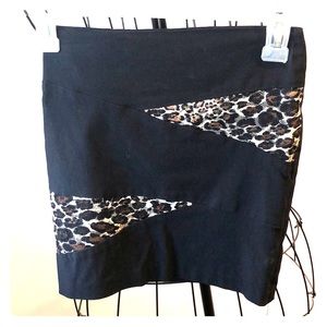 Leopard print skirt